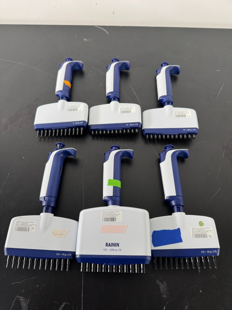 Image of Rainin Pipet-Lite XLS Multichannel Pipettes - Quantity 6